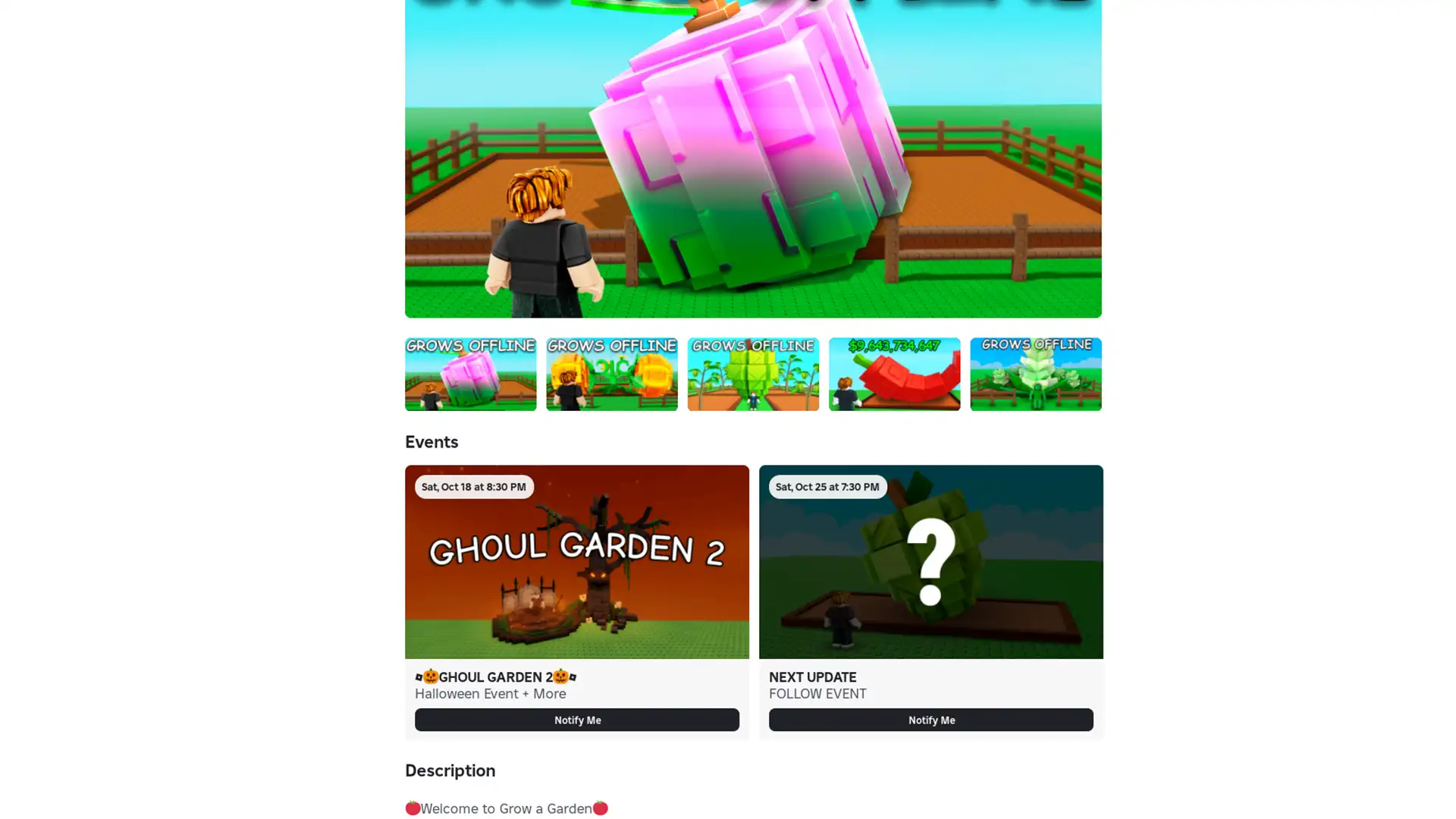 grow a garden updates weekly