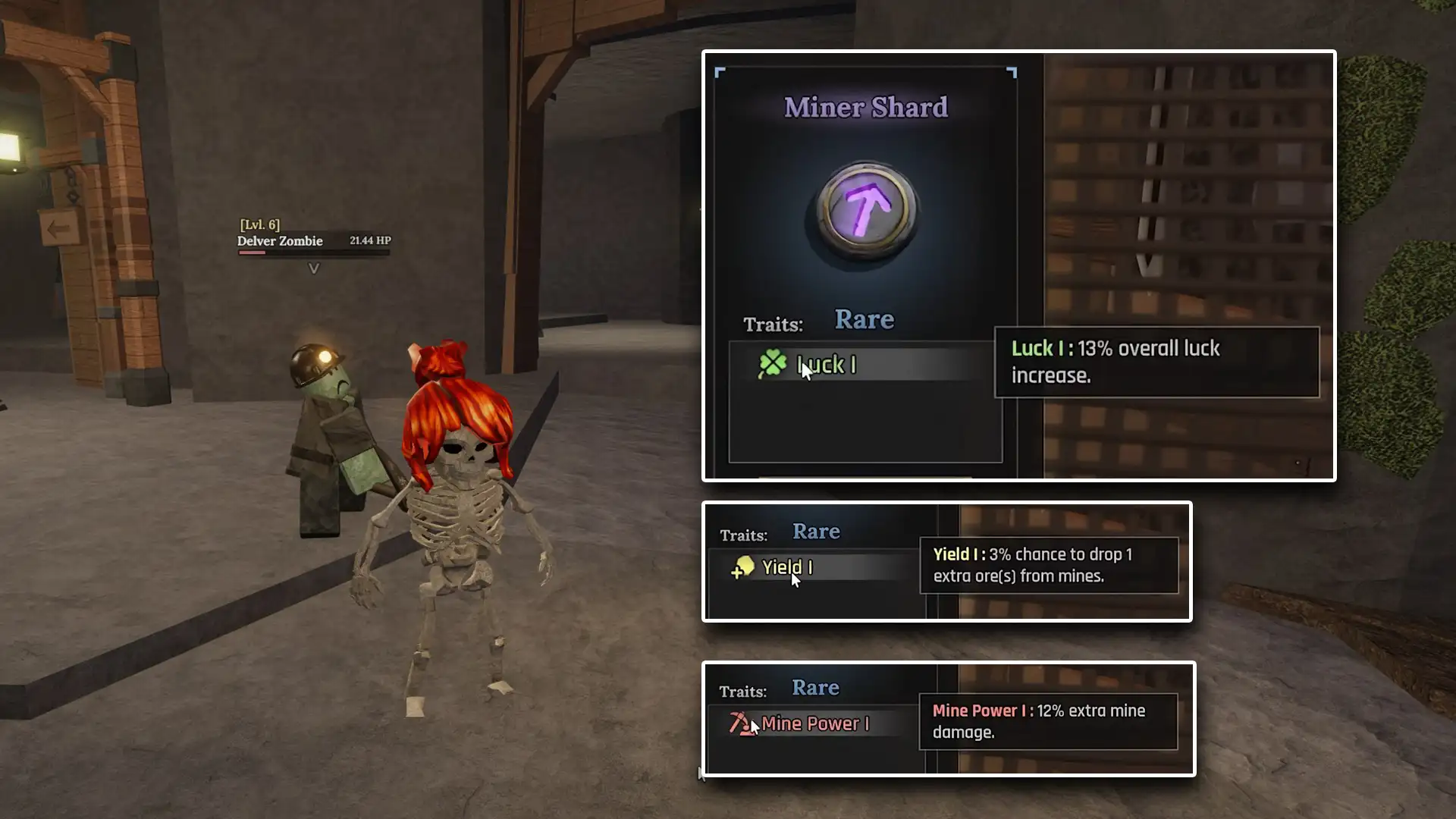 farm delver zombie for miner shards the forge