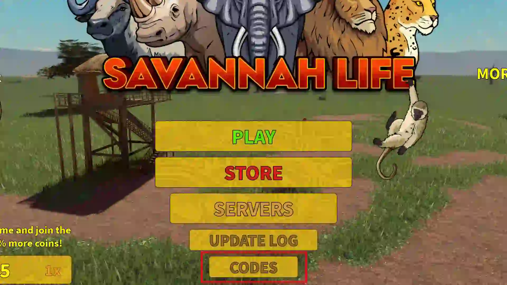 redeeming savannah life codes