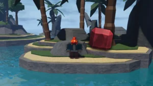 ruby ore in the forge