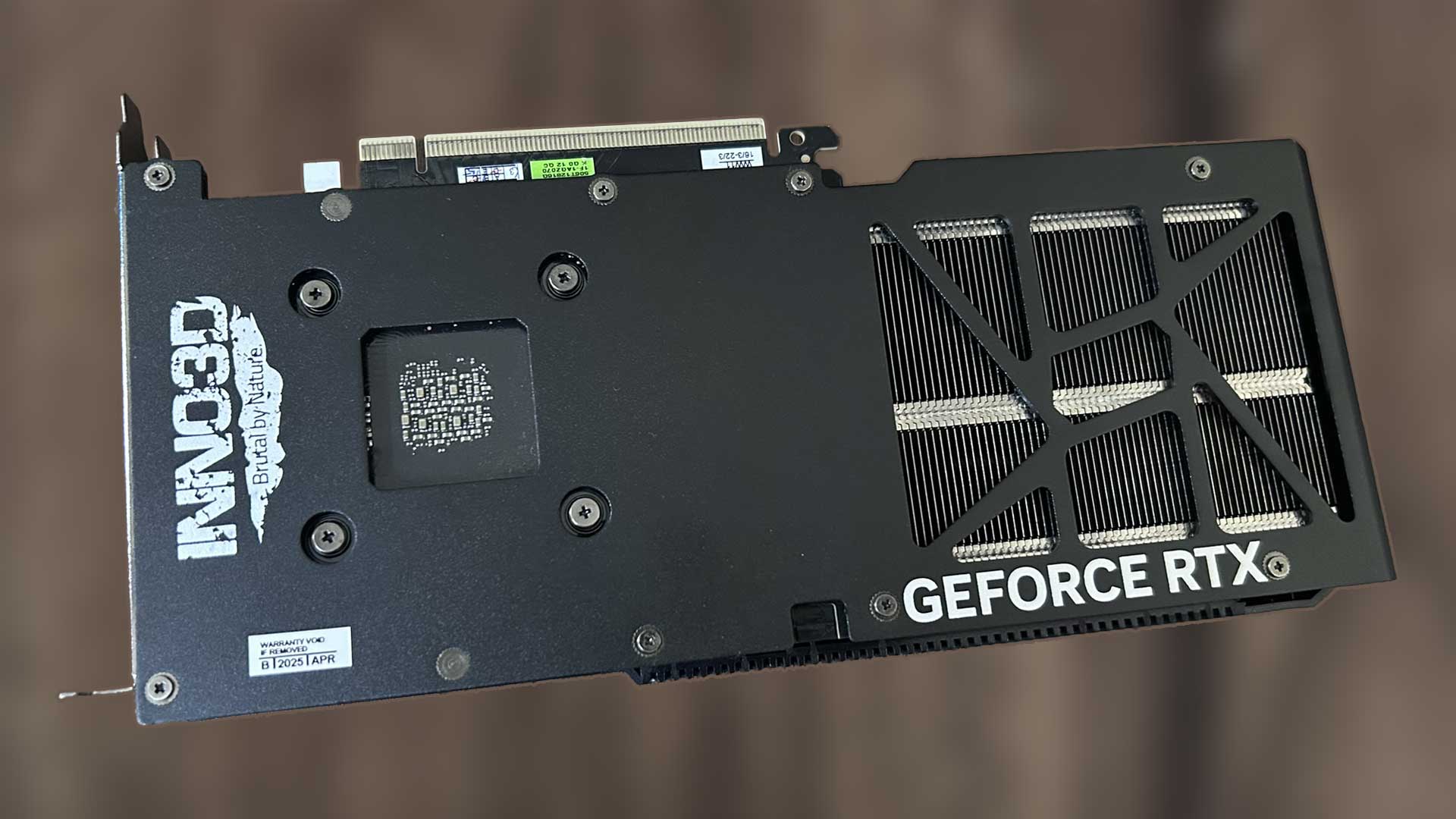 RTX 5070 Ti Back Plate