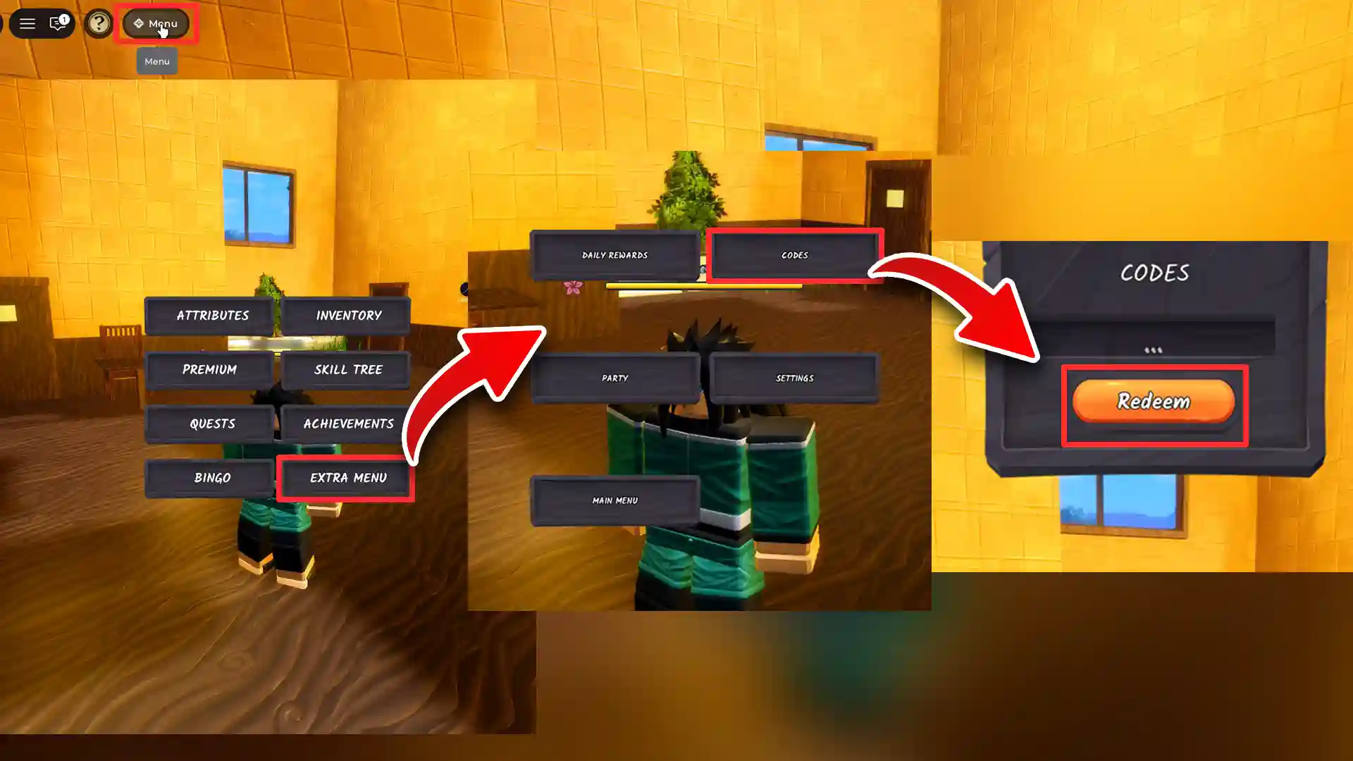 how to redeem ninja time codes