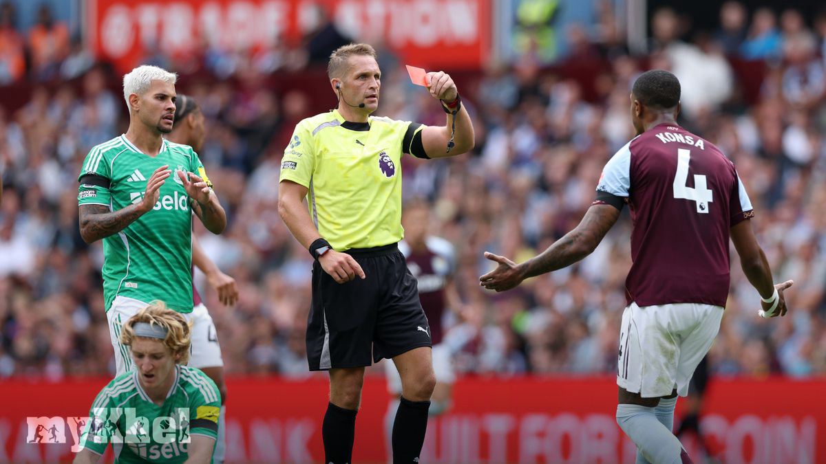 Unai Emery Comments On Fairness Of Newcastle Draw Following Ezri Konsa's Red Card