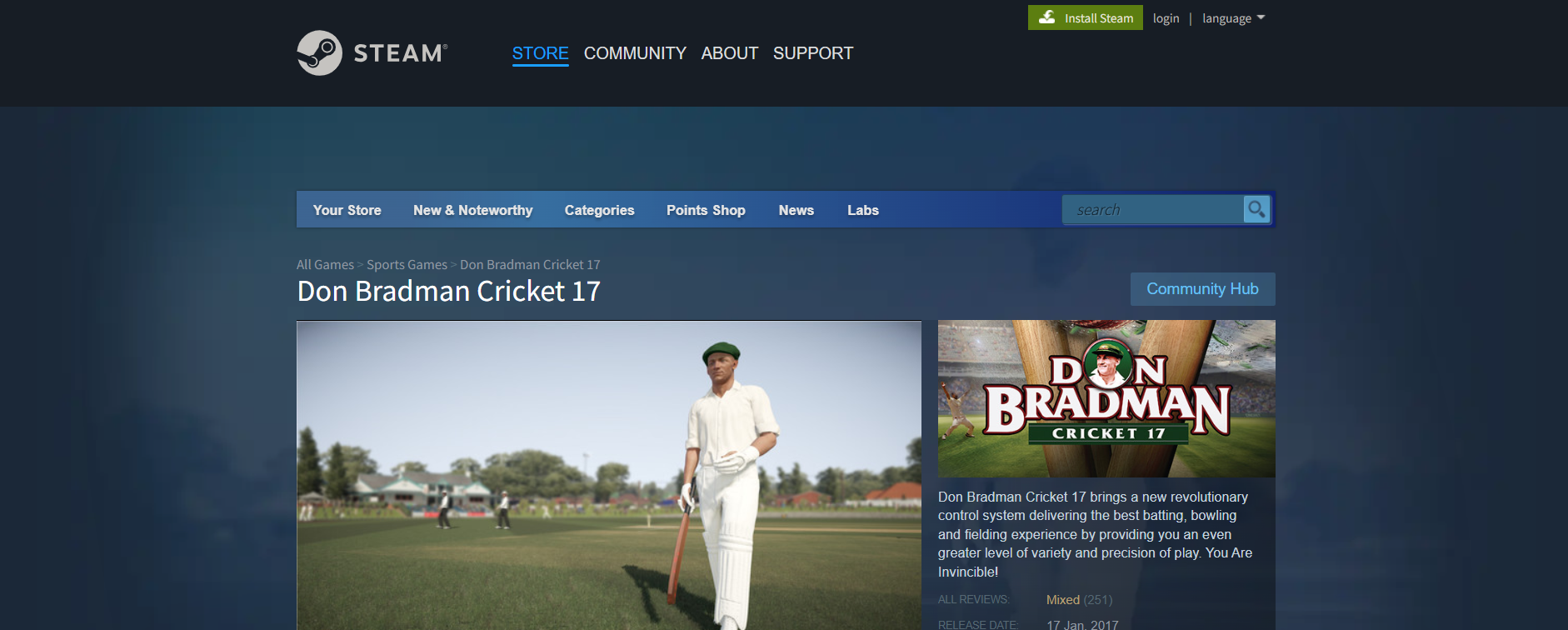 Don Bradman Cricket 17