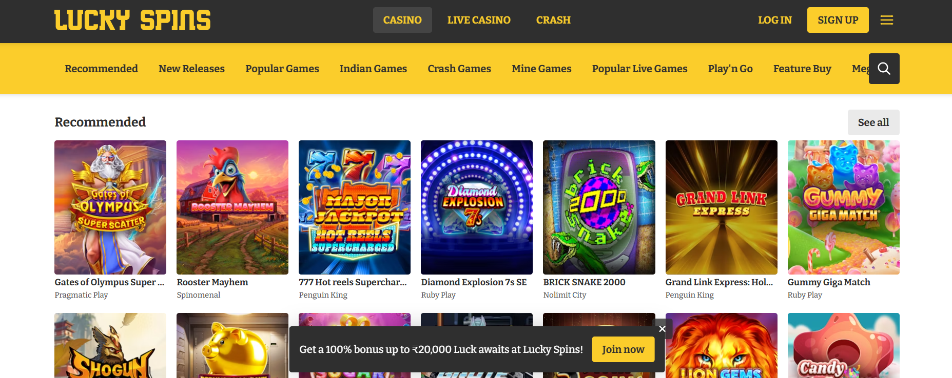 LUCKY SPINS
