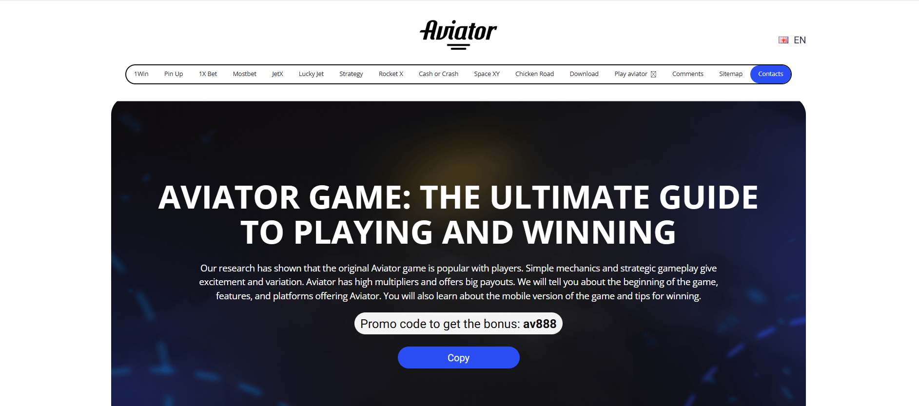 Aviator casino