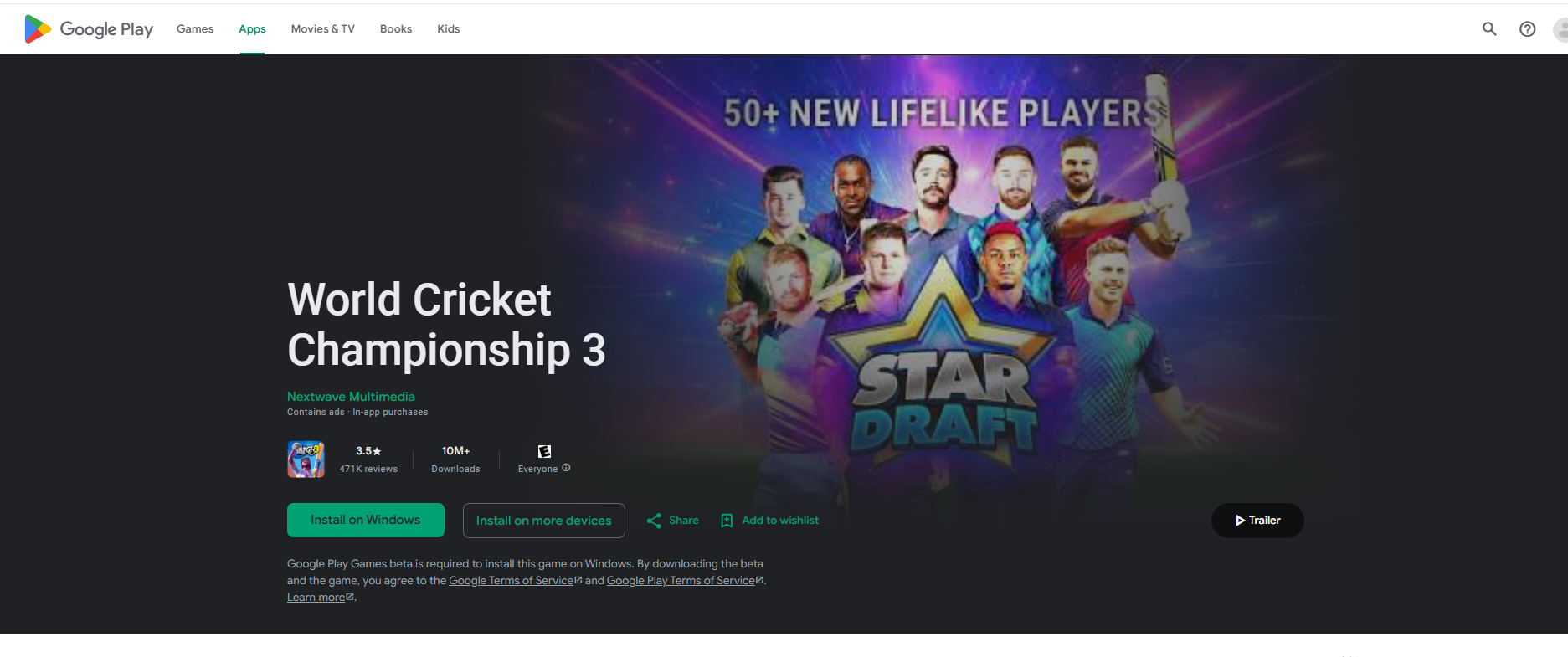 World Cricket Championship 3