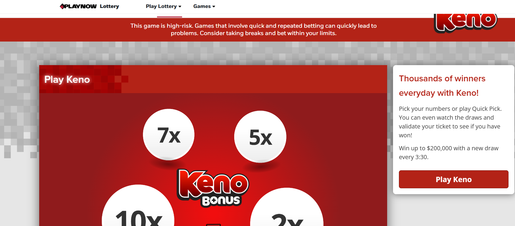 play Keno