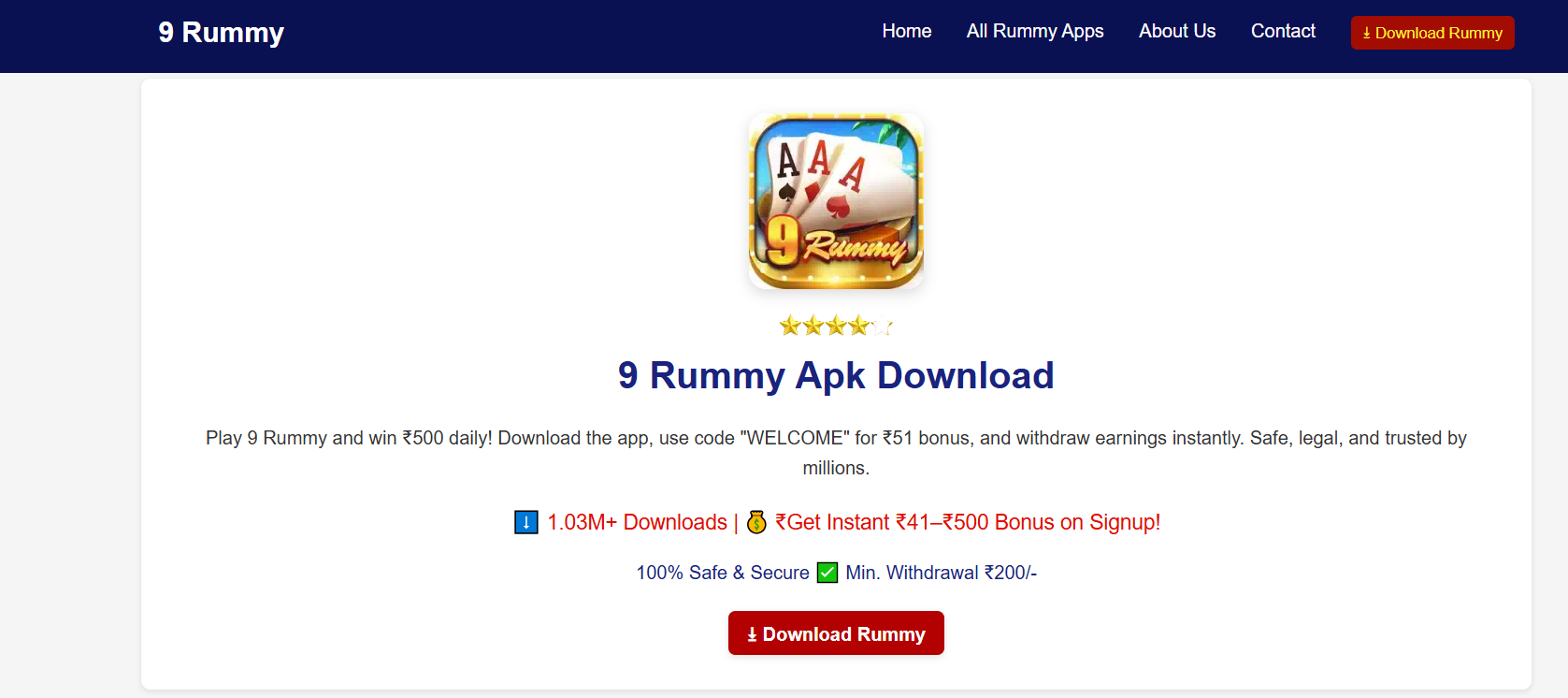 9 Rummy Apk Download